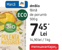 dmBio făină de porumb 500 g
