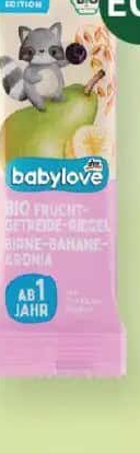 babylove baton cu pere, banană și aronia pentru bebeluși 12+ 25 g