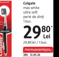 Colgate max white ultra soft perie de dinți 1 buc.