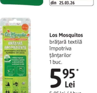 Los Mosquitos brățară textilă împotriva țânțarilor 1 buc.