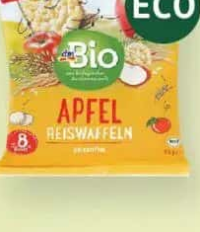 dmBio rondele de orez cu măr pentru bebeluși 8+ 35 g