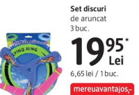 Set discuri de aruncat 3 buc.