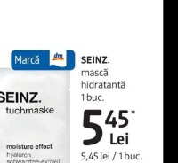 SEINZ. mască hidratantă 1 buc.