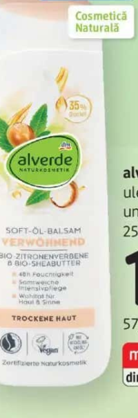 alverde ulei-balsam cu unt de shea organic 250 ml