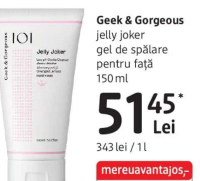 Geek & Gorgeous jelly joker gel de spălare pentru față 150 ml