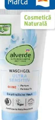 alverde ultra sensitive gel de curățare 150 ml