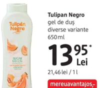 Tulipan Negro gel de duș diverse variante 650 ml