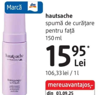 hautsache spumă de curățare pentru faţă 150 ml