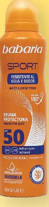 Babaria sport spray protecție solară FPS 50 200 ml