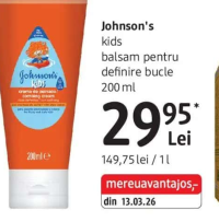 Johnson's kids balsam pentru definire bucle 200 ml