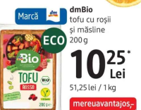 dmBio tofu cu roșii și măsline 200 g
