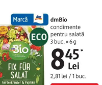 dmBio condimente pentru salată 3 buc. x 6 g