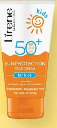 Lirene sun cremă de față pentru copii FPS 50+ 50 ml
