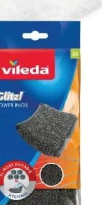 Vileda power inox burete pentru vase 2 buc.
