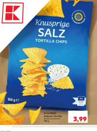 K-Classic Chipsuri Tortilla diverse sortimente 150 g