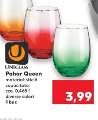 UNIGLASS Pahar Queen 0.465 l