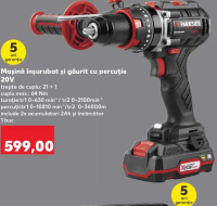 Parkside Performance Mașină înșurubat și găurit cu percuție 20V
