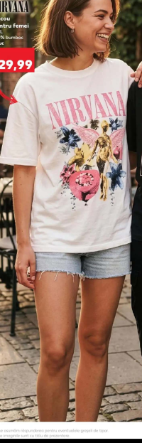 NIRVANA Tricou pentru femei S-XL 100% bumbac 1buc