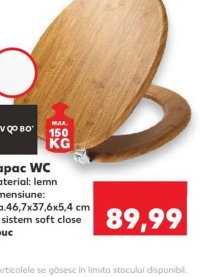 Livarno Home Capac WC material: lemn cca. 46,7x37,6x5,4 cm cu sistem soft close