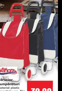 Vanora Home Cărucior cumpărături 35 l