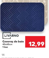 Livarno Covoraș de baie 40x60cm 1 buc