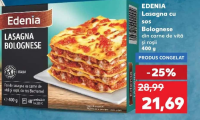 Edenia Lasagna cu sos Bolognese din carne de vită și roșii 400 g