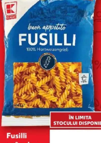 K-Classic Fusilli grâu dur XXL 600 g