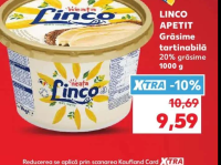 LINCO APETIT Grăsime tartinabilă 20% grăsime 1000 g