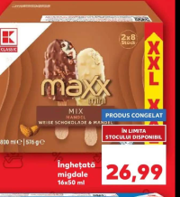 K-Classic maxx mini Înghețată migdale 16x50 ml