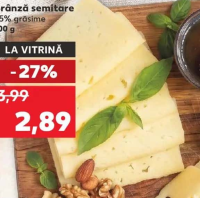 EDAMER Brânză semi-tare 45% grăsime 100 g