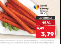 ALDIS Cârnați Cabanos 100 g