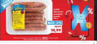 ALDIS Cârnăciori proaspeți picanți 500 g