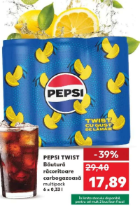 Pepsi Twist Băutură răcoritoare carbogazoasă multipack 6 x 0.33l