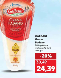 GALBANI Grana Padano 28% grăsime maturat 12 luni 200 g
