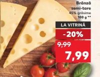 MOOSBACHER Brânză semi-tare 45% grăsime 100 g