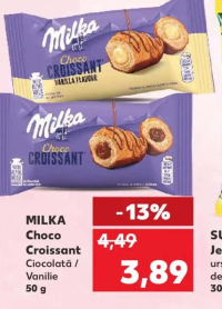 Milka Choco Croissant Ciocolată / Vanilie 50 g