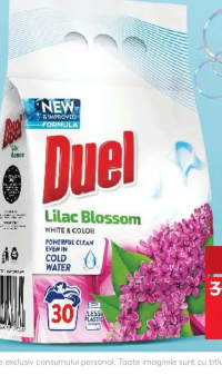Duel Detergent automat pentru rufe liliac blossom 30 de utilizări 2,7 kg