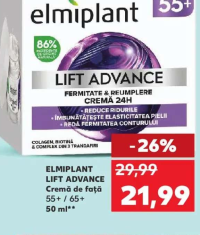 elmiplant Lift Advance Cremă de față 55+ / 65+ 50 ml