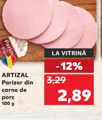 Artizal Parizer din carne de porc 100 g