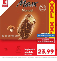 K-Classic maxx Înghețată migdale 8x120 ml