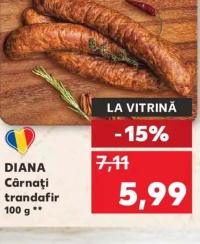 Diana Cârnați trandafir 100 g