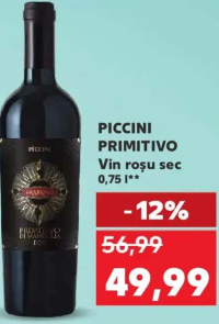 Piccini Primitivo Vin roșu sec 0.75 l