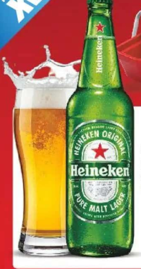 Heineken Bere blondă 5% alcool 0,66 l