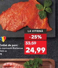 Cotlet de porc în marinadă Barbecue fără os kg
