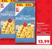 K-Classic Tortelloni roșii și mozzarella / carne / spanac și ricotta 750 g