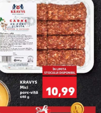 KRAVYS Mici porc-vită 640 g