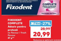 FIXODENT COMPLETE Adeziv pentru proteză no flavour / fresh flavour 47 g