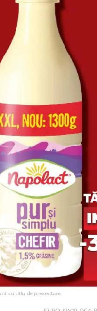 NAPOLACT Chefir/Sana XXL 1,5% grăsime 1300 g
