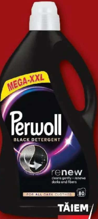 Perwoll Detergent lichid pentru rufe black / color 80 de utilizări 4 l