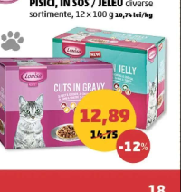 Louisa Hrană umedă pentru pisici în sos / jeleu diverse sortimente 12 x 100 g